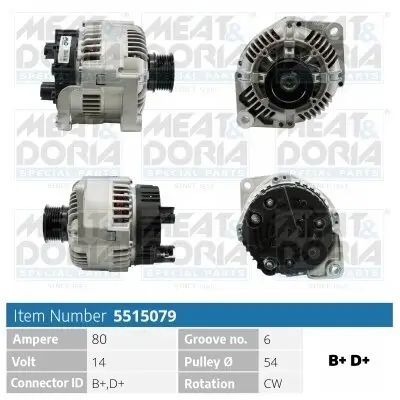 Generator 14 V MEAT & DORIA 5515079