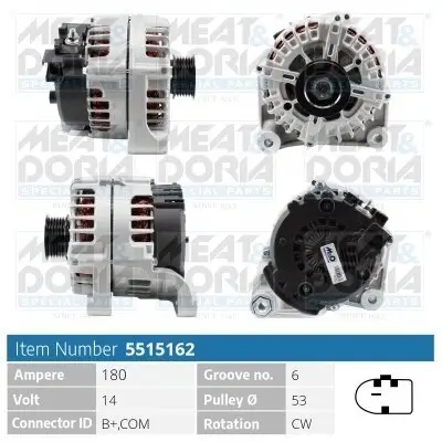 Generator 14 V MEAT & DORIA 5515162