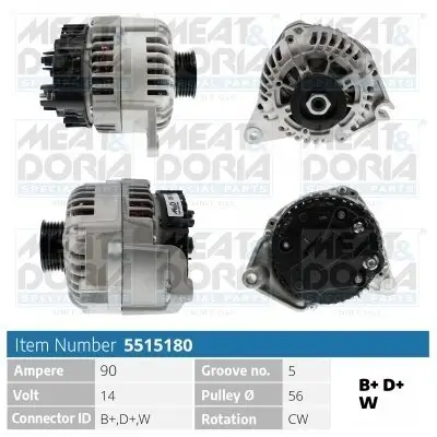 Generator 14 V MEAT & DORIA 5515180