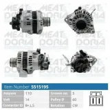 Generator 14 V MEAT & DORIA 5515195