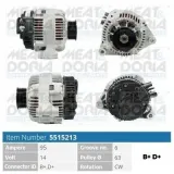 Generator 14 V MEAT & DORIA 5515213