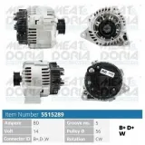 Generator 14 V MEAT & DORIA 5515289