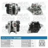 Generator 14 V MEAT & DORIA 5515480