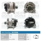 Generator 14 V MEAT & DORIA 5515506