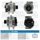 Generator 14 V MEAT & DORIA 5515898