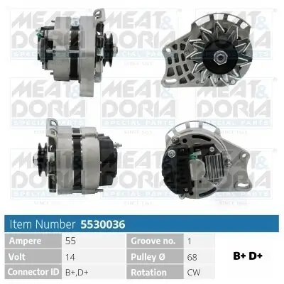 Generator 14 V MEAT & DORIA 5530036