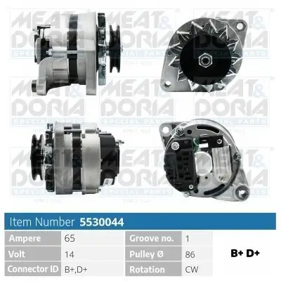 Generator 14 V MEAT & DORIA 5530044