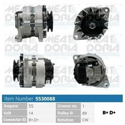 Generator 14 V MEAT & DORIA 5530088