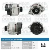 Generator 14 V MEAT & DORIA 5530143