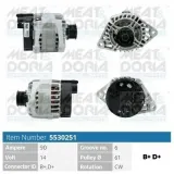 Generator 14 V MEAT & DORIA 5530251