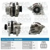 Generator 14 V MEAT & DORIA 5532363