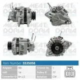 Generator 14 V MEAT & DORIA 5535058