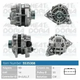 Generator 14 V MEAT & DORIA 5535308
