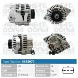 Generator 14 V MEAT & DORIA 5535970