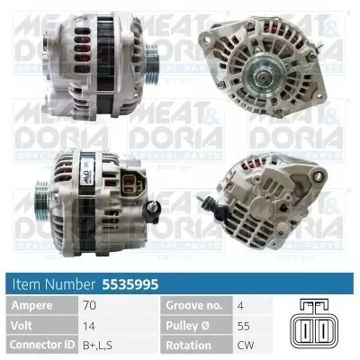 Generator 14 V MEAT & DORIA 5535995