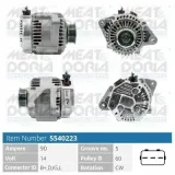 Generator 14 V MEAT & DORIA 5540223