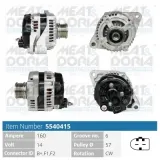 Generator 14 V MEAT & DORIA 5540415