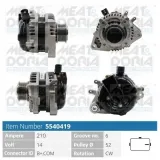 Generator 14 V MEAT & DORIA 5540419