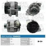 Generator 14 V MEAT & DORIA 5540423