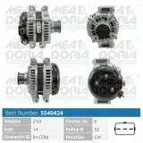 Generator 14 V MEAT & DORIA 5540424