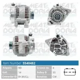 Generator 14 V MEAT & DORIA 5540482