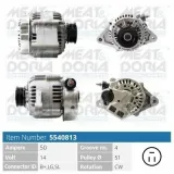 Generator 14 V MEAT & DORIA 5540813