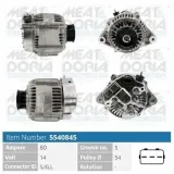 Generator 14 V MEAT & DORIA 5540845