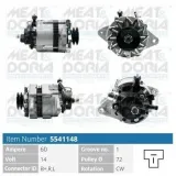 Generator 14 V MEAT & DORIA 5541148