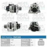 Generator 14 V MEAT & DORIA 5541320