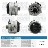 Generator 14 V MEAT & DORIA 5560082