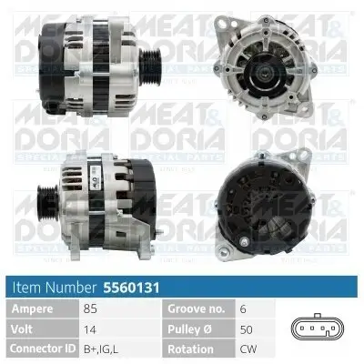 Generator 14 V MEAT & DORIA 5560131