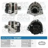 Generator 14 V MEAT & DORIA 5573897