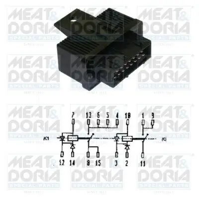 Relais, Kraftstoffpumpe 12 V MEAT & DORIA 73240107