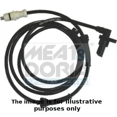 Sensor, Raddrehzahl Hinterachse rechts MEAT & DORIA 90025E