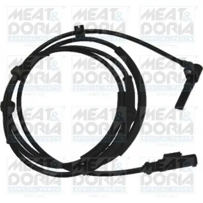 Sensor, Raddrehzahl Vorderachse rechts MEAT & DORIA 90028