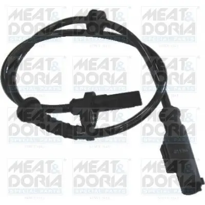 Sensor, Raddrehzahl Hinterachse links Hinterachse rechts MEAT & DORIA 90047