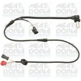 Sensor, Raddrehzahl Vorderachse rechts Vorderachse links MEAT & DORIA 90052