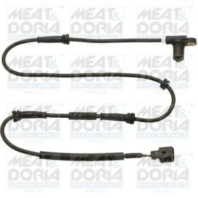 Sensor, Raddrehzahl Hinterachse rechts Hinterachse links MEAT & DORIA 90071