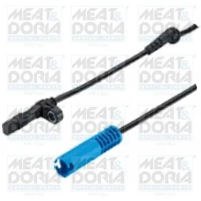 Sensor, Raddrehzahl Vorderachse rechts Vorderachse links MEAT & DORIA 90081