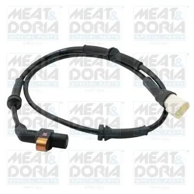 Sensor, Raddrehzahl Vorderachse rechts Vorderachse links MEAT & DORIA 90092