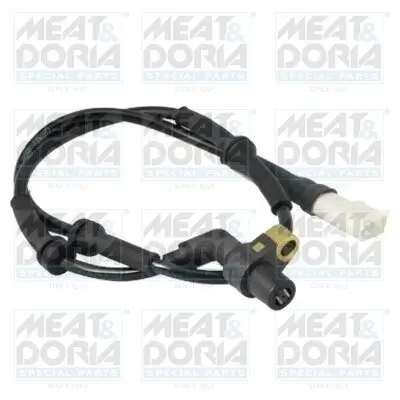 Sensor, Raddrehzahl Vorderachse rechts Vorderachse links MEAT & DORIA 90097