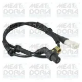 Sensor, Raddrehzahl Vorderachse rechts Vorderachse links MEAT & DORIA 90097