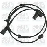 Sensor, Raddrehzahl Vorderachse links Hinterachse links MEAT & DORIA 90099