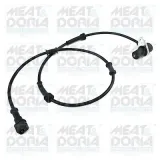Sensor, Raddrehzahl Vorderachse rechts MEAT & DORIA 901009