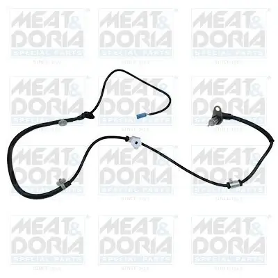 Sensor, Raddrehzahl Hinterachse links MEAT & DORIA 901035