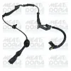 Sensor, Raddrehzahl Vorderachse links MEAT & DORIA 901061
