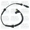Sensor, Raddrehzahl Vorderachse rechts Vorderachse links MEAT & DORIA 901084