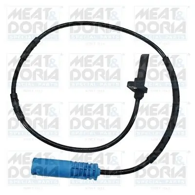 Sensor, Raddrehzahl Vorderachse rechts Vorderachse links MEAT & DORIA 901122