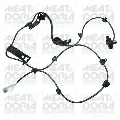 Sensor, Raddrehzahl Vorderachse links MEAT & DORIA 901143