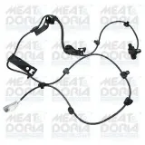 Sensor, Raddrehzahl Vorderachse links MEAT & DORIA 901143